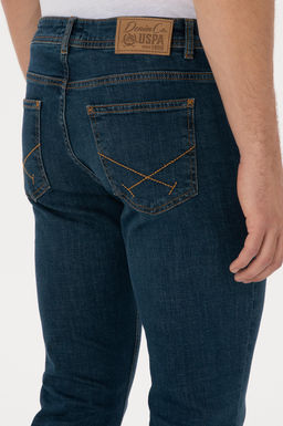 Erkek Mavi Slim Fit Jean Pantolon