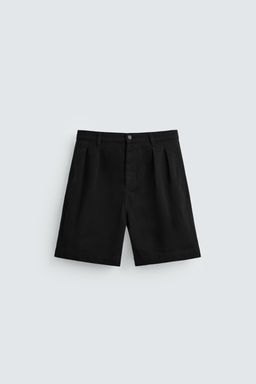 RELAXED FIT BERMUDA SHORTS WITH PLEATS - Zara фото 24