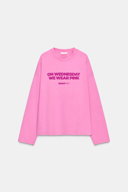 MEANGIRLS LONG SLEEVE T-SHIRT - Zara фото 3