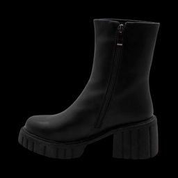 Ботинки из натуральной кожи на меху РМ-085-1 черные