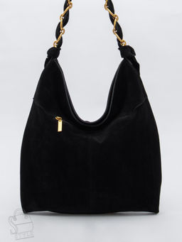 Сумка женская кожаная 1048M black Polina&Eiterou в Новосибирске