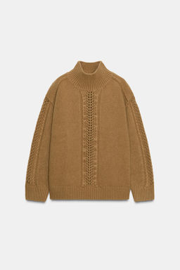 100% WOOL TEXTURED JUMPER - Zara фото 8