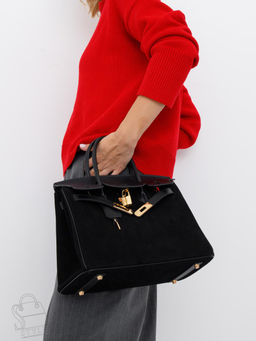 Сумка женская кожаная 30BK black Polina&Eiterou