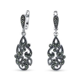 Серьги с марказитом