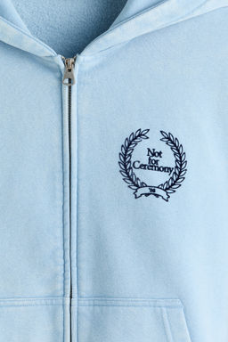 Chaqueta sudadera boxy con capucha Loose Fit - H&m фото 6