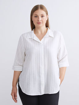 Loose Fit ?izgili Bluz