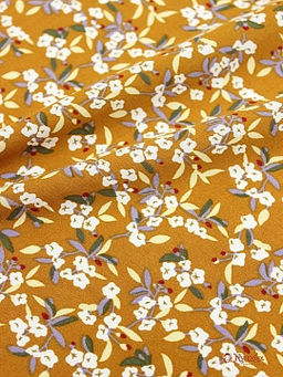 Штапель Аурика цв.коричнево-терракотовый, ш.1.45м, вискоза-100%, 90гр/м.кв