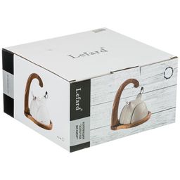 НАБОР ДЛЯ СПЕЦИЙ 4 ПР. НА ДЕРЕВЯННОЙ ПОДСТАВКЕ С РУЧКОЙ КОЛЛЕКЦИЯ ЗОЛОТОЙ МРАМОР ЦВЕТ: GRAY - Lefard фото 2