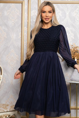 Платье Игра теней (синее) П14860-3М