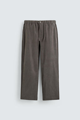 PANTAL?N FLUIDO RELAXED FIT / marron-vison - Zara фото 6