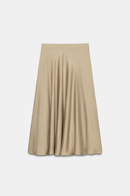 FALDA MIDI HEBILLA / Camel medio - Zara фото 5