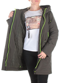 0829 KHAKI Куртка демисезонная женская RikA (150 гр.синтепона) - Фабричный китай фото 9