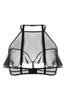 Эротический бралетт Erolanta Karen с открытой грудью, черный (50-52)  фото 8