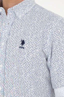 Мужская темно-синяя рубашка с длинным рукавом - U.s. polo assn фото 7