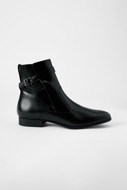 LEATHER BUCKLE BOOTS BOBBY GILLESPIE X ZARA  фото 2