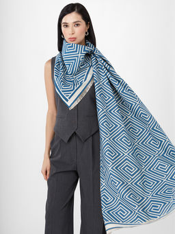 в составе ШЕРСТЬ и КАШЕМИР Большой, мягкий, теплый однотонный двусторонний палантин. - Tantino фото 6