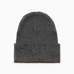 Шапка мужская двухслойная с отворотом, one size, цвет серый