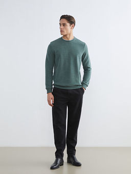 Bisiklet Yaka Erkek Sweatshirt