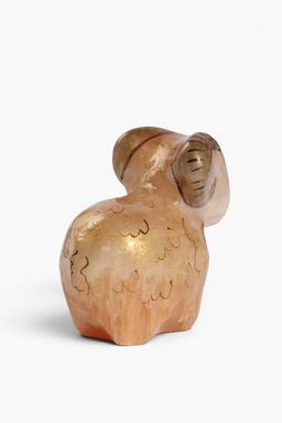 Фигурка «Барашек золотой», 5.5×6.5 см, селенит