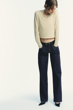 TRF WIDE-LEG LOW-RISE JEANS - Zara фото 19