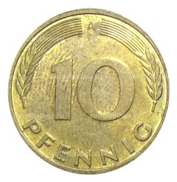 10 пфеннигов 1991 года A Германия