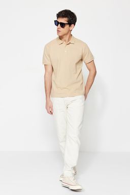 TRENDYOL MAN Beyaz Slim/Dar Kesim Yakas? Cizgili Basic %100 Pamuklu Polo Yaka T-shirt TMNSS20PO0009 - Trendyolmilla фото 62