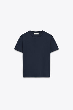 MERCERISED COTTON T-SHIRT - Zara фото 16