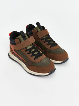 Renk Bloklu Ba?c?k ve C?rt C?rtl? Erkek ?ocuk Spor Ayakkab?