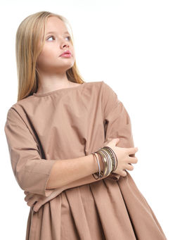 Браслет (кольца) PR3218 беж/кофе - Mini maxi фото 3