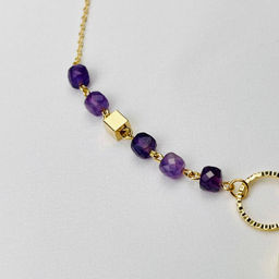 Колье на цепочке с Аметистом