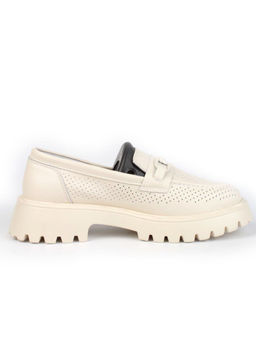 03-PDD179-2 BEIGE Лоферы женские (натуральная кожа) - Фабричный китай фото 11