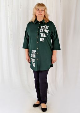 Рубашка Верона зеленая - Марлен фото 3