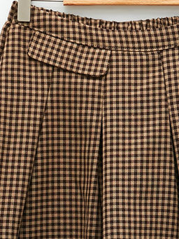 Ekose Desenli Gabardin K?z ?ocuk ?ort Etek - Waikiki фото 3