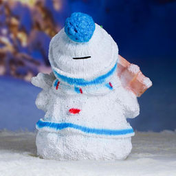 Копилка для денег Снеговик, гипс, 30?22 см