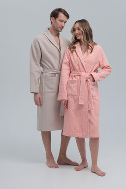 Халат жаккардовый стриженный (велюр) односторонний женский - Vladi collection фото 14