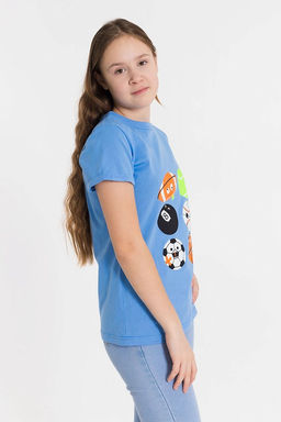 Футболка М222038Пб Голубой - Елена фото 2