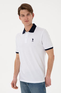 Erkek Beyaz Basic Ti__rt Sepette S_rpriz _ndirim - U.s. polo assn фото 2
