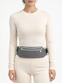 Сумка поясная туристическая, влагозащитная, 32×12 см, серая