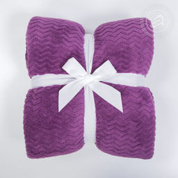 Плед флисовый Роскошь Сирень 220*200/1 шт. Пледы из флиса (Роскошь) - Артпостель фото 4