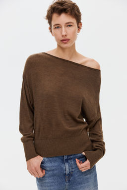 Top de un hombro en punto fino - H&m фото 4