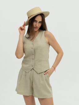 Шорты ЛЕН с ХЛОПКОМ