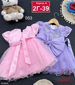 Платье для девочки с бантом