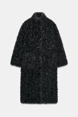 LONG FAUX SHEARLING COAT ZW COLLECTION - Zara фото 8
