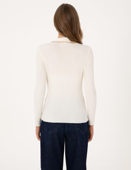 Ekru Slim Fit Kazak - Pierre cardin фото 5