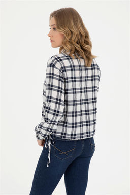 U. S. Polo Assn / Женская темно-синяя рубашка с длинным рукавом - U.s. polo assn фото 5