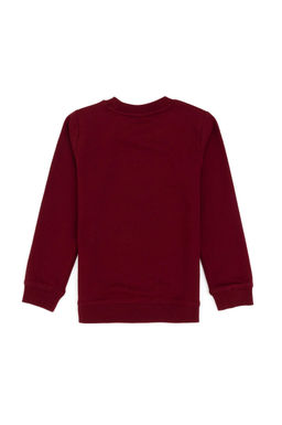 Erkek _ocuk Bordo Bisiklet Yaka _nce Bisiklet Yaka Sweatshirt - U.s. polo assn фото 2