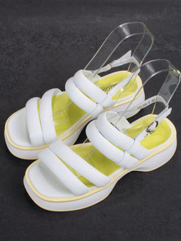 08-PEL266-2 WHITE Босоножки женские (натуральная кожа)