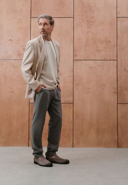 Бежевые мужские лоферы - Mascotte фото 7