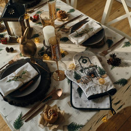 Варежка-прихватка Magic winter 20х28см, саржа, 100% х/л, ватин 250г/м2 - Этель фото 7