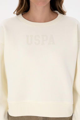 Kad_n Krem Basic Sweatshirt Sepette S_rpriz _ndirim - U.s. polo assn фото 6